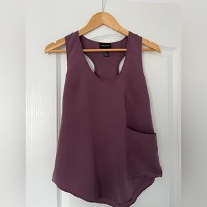 Central Park West Racerback Tank Blouse, size XS, purple